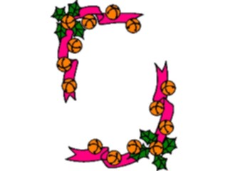 Sticker Custom Preview Image #070862 Holidays Christmas Holly Mistletoe Holly Bells Frame