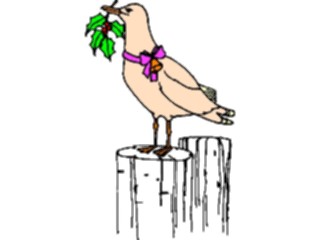 Sticker Custom Preview Image #070864 Holidays Christmas Holly Mistletoe Holly Bird1