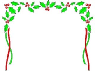 Sticker Custom Preview Image #070870 Holidays Christmas Holly Mistletoe Holly Border05
