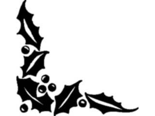 Sticker Custom Preview Image #070888 Holidays Christmas Holly Mistletoe Holly Corner03