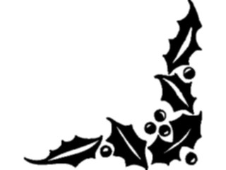 Sticker Custom Preview Image #070889 Holidays Christmas Holly Mistletoe Holly Corner04