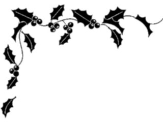 Sticker Custom Preview Image #070891 Holidays Christmas Holly Mistletoe Holly Corner06