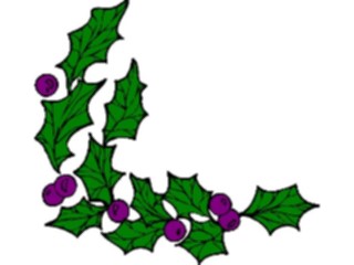 Sticker Custom Preview Image #070895 Holidays Christmas Holly Mistletoe Holly Corner10