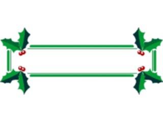 Sticker Custom Preview Image #070900 Holidays Christmas Holly Mistletoe Holly Frame01