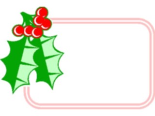 Sticker Custom Preview Image #070907 Holidays Christmas Holly Mistletoe Holly Frame08