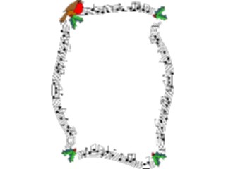 Sticker Custom Preview Image #070916 Holidays Christmas Holly Mistletoe Holly Partridge Frame
