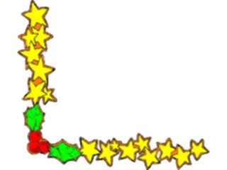 Sticker Custom Preview Image #070925 Holidays Christmas Holly Mistletoe Holly Star Corner4