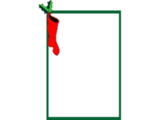 Sticker Custom Preview Image #070926 Holidays Christmas Holly Mistletoe Holly Stocking Frame
