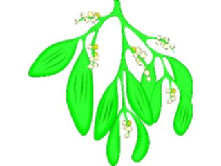 Sticker Custom Preview Image #070936 Holidays Christmas Holly Mistletoe Mistletoe4