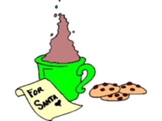 Sticker Custom Preview Image #070976 Holidays Christmas Santa Reindeer Cookies Cocoa