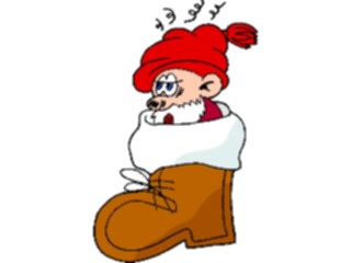 Sticker Custom Preview Image #071006 Holidays Christmas Santa Reindeer Elfin Boot