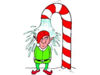 Sticker Custom Preview Image #071021 Holidays Christmas Santa Reindeer Elf Shower