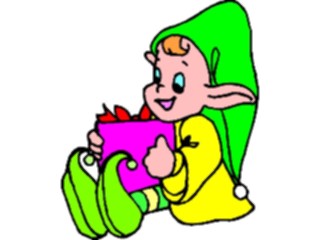 Sticker Custom Preview Image #071039 Holidays Christmas Santa Reindeer Elfwith Gift8