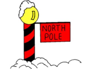 Sticker Custom Preview Image #071094 Holidays Christmas Santa Reindeer North Pole Sign4