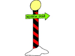 Sticker Custom Preview Image #071096 Holidays Christmas Santa Reindeer North Pole Sign6