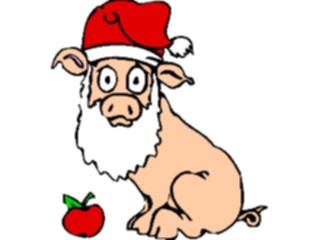 Sticker Custom Preview Image #071100 Holidays Christmas Santa Reindeer Pigas Santa1