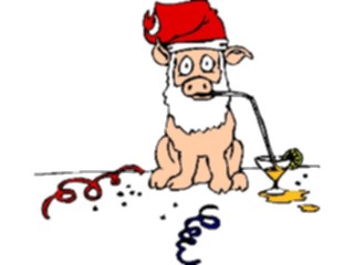 Sticker Custom Preview Image #071101 Holidays Christmas Santa Reindeer Pigas Santa2