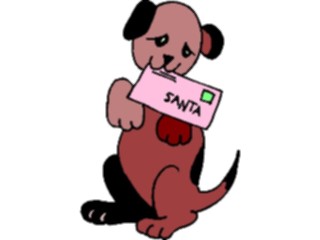 Sticker Custom Preview Image #071107 Holidays Christmas Santa Reindeer Puppy Letterto Santa