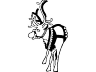 Sticker Custom Preview Image #071110 Holidays Christmas Santa Reindeer Reindeer03