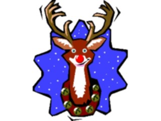 Sticker Custom Preview Image #071119 Holidays Christmas Santa Reindeer Reindeer12