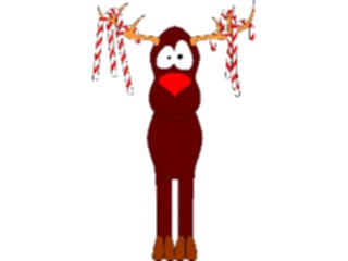 Sticker Custom Preview Image #071147 Holidays Christmas Santa Reindeer Reindeer Candy Canes