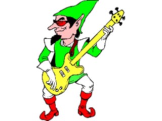 Sticker Custom Preview Image #071173 Holidays Christmas Santa Reindeer Rock N Roll Elf1