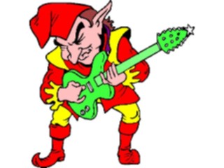 Sticker Custom Preview Image #071174 Holidays Christmas Santa Reindeer Rock N Roll Elf2