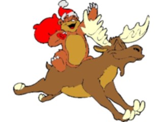 Sticker Custom Preview Image #071223 Holidays Christmas Santa Reindeer Santa Bear Moose