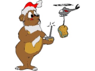 Sticker Custom Preview Image #071226 Holidays Christmas Santa Reindeer Santa Bear Sandwich