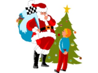 Sticker Custom Preview Image #071233 Holidays Christmas Santa Reindeer Santa Boy