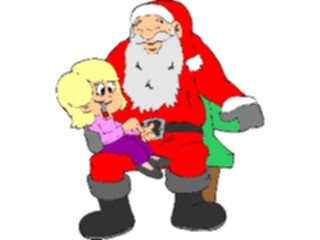 Sticker Custom Preview Image #071241 Holidays Christmas Santa Reindeer Santa Child4