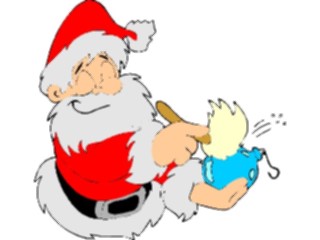 Sticker Custom Preview Image #071248 Holidays Christmas Santa Reindeer Santa Cleaning Ornament
