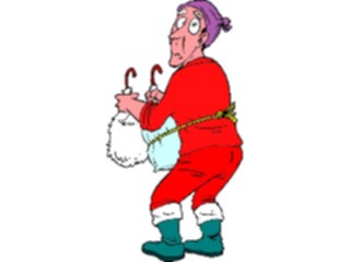 Sticker Custom Preview Image #071254 Holidays Christmas Santa Reindeer Santa Costume2
