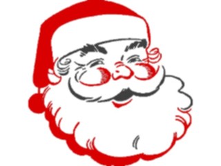 Sticker Custom Preview Image #071304 Holidays Christmas Santa Reindeer Santa Face26
