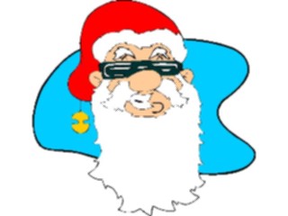 Sticker Custom Preview Image #071309 Holidays Christmas Santa Reindeer Santa Face31