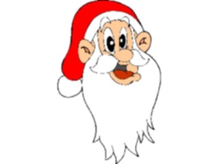 Sticker Custom Preview Image #071310 Holidays Christmas Santa Reindeer Santa Face32