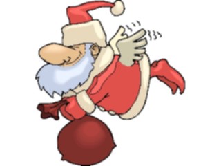 Sticker Custom Preview Image #071318 Holidays Christmas Santa Reindeer Santa Flying