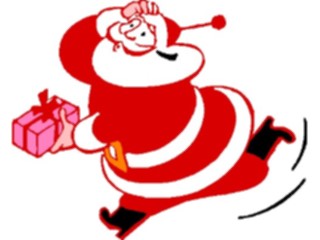 Sticker Custom Preview Image #071327 Holidays Christmas Santa Reindeer Santa Gift1