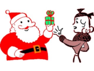 Sticker Custom Preview Image #071328 Holidays Christmas Santa Reindeer Santa Gift2