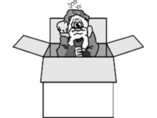 Sticker Custom Preview Image #071343 Holidays Christmas Santa Reindeer Santain Box