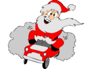 Sticker Custom Preview Image #071344 Holidays Christmas Santa Reindeer Santain Car