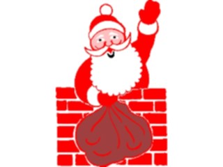Sticker Custom Preview Image #071359 Holidays Christmas Santa Reindeer Santain Chimney15