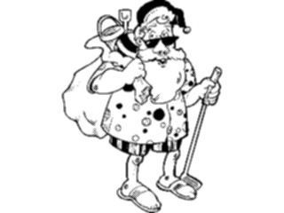 Sticker Custom Preview Image #071370 Holidays Christmas Santa Reindeer Santain Shorts
