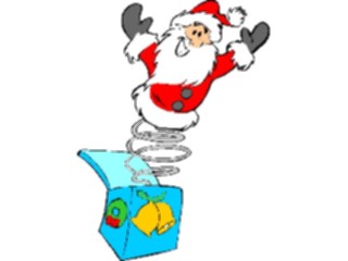Sticker Custom Preview Image #071375 Holidays Christmas Santa Reindeer Santa Jackinthe Box