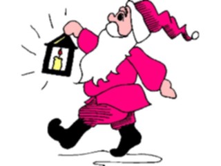 Sticker Custom Preview Image #071378 Holidays Christmas Santa Reindeer Santa Lantern