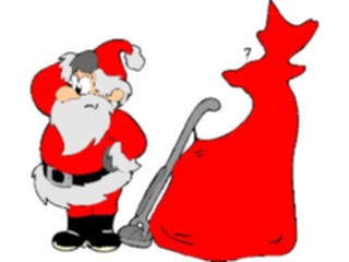 Sticker Custom Preview Image #071384 Holidays Christmas Santa Reindeer Santa Lookingfor Reindeer