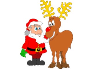 Sticker Custom Preview Image #071437 Holidays Christmas Santa Reindeer Santa Reindeer01