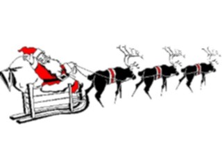 Sticker Custom Preview Image #071443 Holidays Christmas Santa Reindeer Santa Reindeer07