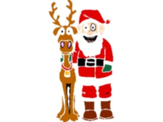 Sticker Custom Preview Image #071449 Holidays Christmas Santa Reindeer Santa Reindeer13