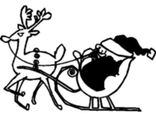 Sticker Custom Preview Image #071453 Holidays Christmas Santa Reindeer Santa Reindeer17